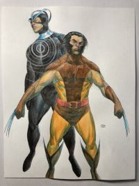 Image for Wolverine and Havok watercolor sketch!