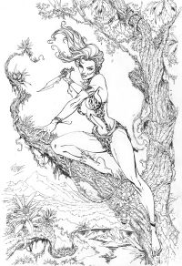 Image for Sheena Queen of the Jungle. Original Cover pencils #3 Dynamite 