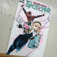 Image for Lipwei's Spider-Gwen & Miles Morales on Blank Cover Sketch (Protected by Comic Capsule)