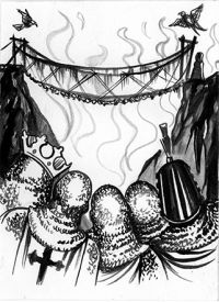 Image for "The Bridge of Death" officially licensed art from Monty Python and the Holy Grail!