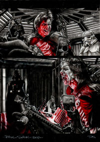 Image for STAR WARS The Empire Strikes Back ORIGINAL PAINTED COMIC BOOK ART by Paul Swain