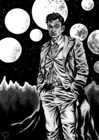 Image for DOCTOR WHO - A4 DAVID TENNANT 14th Doctor ORIGINAL ART by Paul Swain