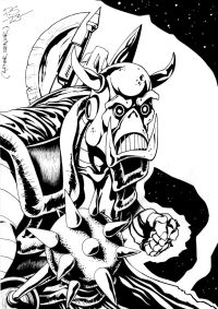Image for MARVEL Comics DEATH'S HEAD A4 ORIGINAL ART by PAUL SWAIN
