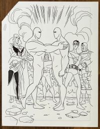 Image for Amazo, Hawkgirl, Martian Manhunter, Aquaman, Plastic Man, and Cyborg