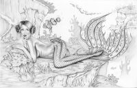 Image for Power Hour #2 Star Wars Day original 11x17" graphite drawing by Nicole Brune