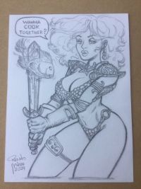 Image for Red Sonja (Wanna Cook Together?) by Renato Mirre Arttrober