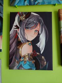 Image for SHENHE from Genshin Impact acrylic painting 