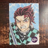 Image for Tanjiro ( Demon Slayer ) Sketch Card ( Malo )