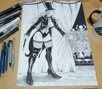 Image for Zatanna original art INK A3 by PauloWillians
