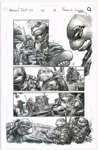 Image for Batman/TMNT Vol III Issue III Page 09 Pencils/Inks