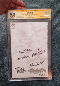 Image for Batman 100 Blank Variant X5 SIGNED CGC 9.8