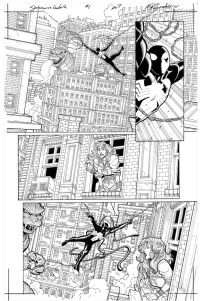 Image for Godzilla VS Spider-Man issue 1 Page 7 ! Pencils/Inks By Nick Bradshaw ! Signed by Nick Bradshaw! Features Godzilla, Symbiote Spider-Man & Mary-Jane !