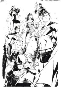 Image for Justice League Unlimited #7 Variant Cover Original Art by Jorge Molina
