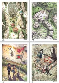 Image for  GHIBLI TOP ANGLE SERIES ARTPRINT SET 