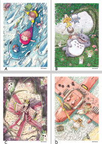 Image for GHIBLI TOP ANGLE SERIES ARTPRINT SET 
