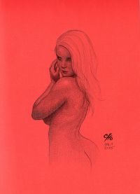 Image for Frank Cho Original Pen Drawing in Ballpoint Beauties Slipcase Deluxe Edition