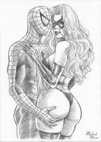 Image for Spider-Man and Black Cat 9"12 Art by Rafael Paiva