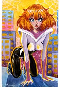 Image for Spider-Gwen 9"12 watercolor Lu Cardoso 