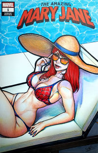 Image for Mary Jane Poolside Sketch Cover by M.R.Gunn