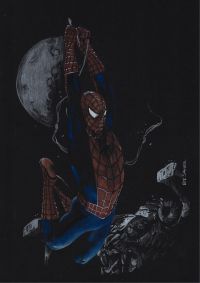 Image for Spiderman (09"x12") original comic art by Edi Santos (2025) *TramaStudio