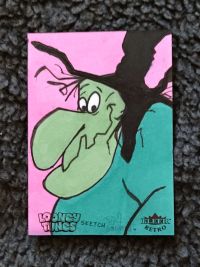 Image for 2024 Fleer Retro Looney Tunes Witch Hazel Artist Sketch 1/1 JD Correa 