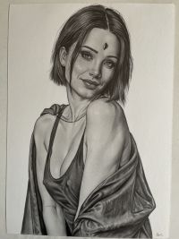 Image for Raven 9x12 Original Art