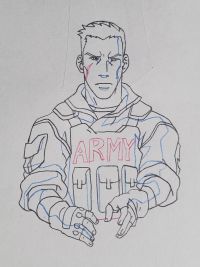 Image for G.I. Joe: A Real American Hero - Animation production cel pencil