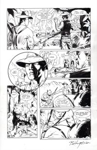 Image for THREE DEVILS #5 PUBLISHED ORIGINAL ART SIGNED BO HAMPTON