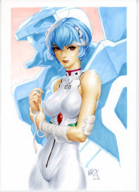 Image for Arttrober 2025 Day 10 - Ayanami Rei 🤕🩵