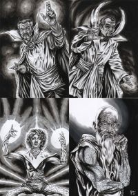 Image for From the world of Doctor Strange - 4 X A4 original art by PAUL SWAIN