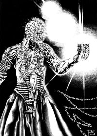 Image for Hellraiser - PINHEAD - A4 original art - by PAUL SWAIN