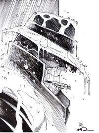 Image for THING ORIGINAL INKED ART SIGNED DREW MOSS & MARC DEERING