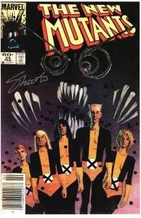 Image for NEW MUTANTS #24 COVER PRINT w/ COA SIGNED JIM SHOOTER