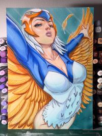 Image for Sorceress MOTU A4 Original Art - Arttrober 2025