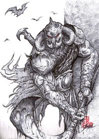 Image for The Shadow of the Death Dealer/ Bazal. 8,3x11,7 in.