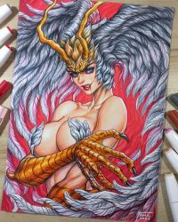 Image for Arttrober2025 Day28 - Sirene (Devilman)