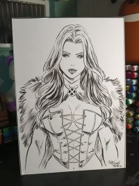 Image for Emma Frost 9"12 by Rafael Paiva 