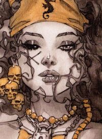 Image for Sabine Rich Art Print Ebas Mojo Bust 'Morgana'