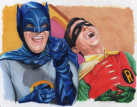 Image for Batman and Robin Laughter Portrait