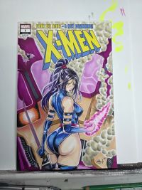 Image for Psylocke Mixed Media Sketch Cover by Smo-G