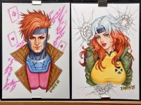 Image for Gambit and Rogues A5 size bust shot set
