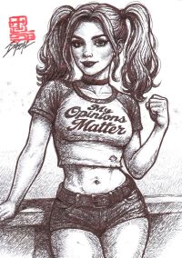 Image for Harley Quinn - MY OPINIONS MATTER / Bazal. 11,7x 8,3 in. 