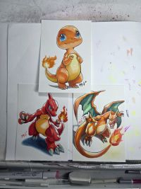 Image for 4.5x6.5 Charmander Evolution Set by Smo-G