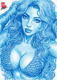 Image for Red Sonja - FORGED BY WAR / Bazal. 11,7x 8,3 in. 