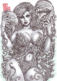 Image for Poison Ivy - THE LIVING ALTAR / Bazal. 11,7x 8,3 in. 