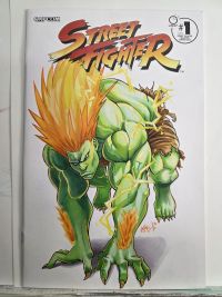 Image for "Bio-electric Beast" Blanka Sketch Cover by Smo-G (2024)