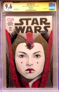 Image for QUEEN AMIDALA sketch signed by NATALIE PORTMAN & ARIO ANINDITO CGC 9.6