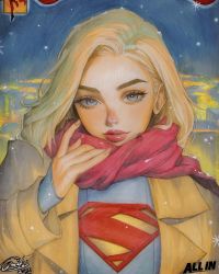 Image for Supergirl sketch cover by Miki Okazaki 