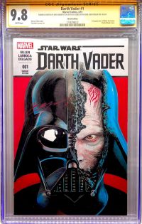 Image for DARTH VADER sketch signed by HAYDEN CHRISTENSEN & ARIO ANINDITO CGC 9.8