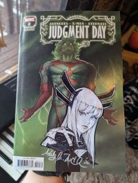 Image for Uh Oh, it's MAGIK! Remarque on my Judgment Day cover - Ashley Witter